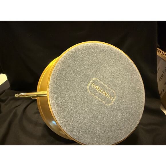 Large Vintage Baldwin Forged In America Brass Pillar Candle Holder Handle - Picture 4 of 4